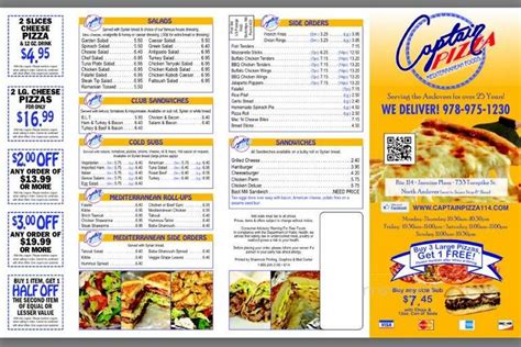 Captain pizza north andover  YEARS IN BUSINESS (978) 208-7528