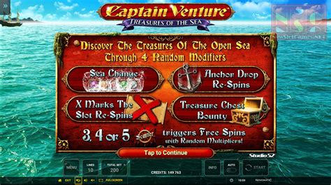 Captain venture treasures of the sea Captain Venture; Captain Venture Treasures of the Sea; Captain's Booty; Caribbean Holidays; Cash 300 Casino; Cash Balloons; Cash Connection Book of Ra; Cash Connection Candelas de los Muertos Senor Muerte; Cash Connection Candelas de los Muertos Senorita Suerte; Cash Connection Charming Lady; Cash Connection Dolphin's Pearl; Cash