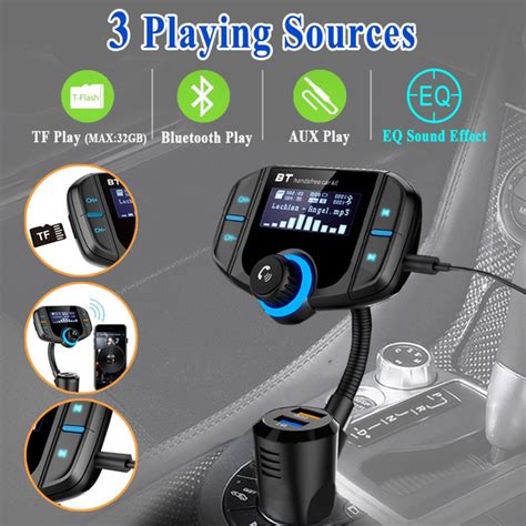LENCENT T11 Car LCD Bluetooth MP3 Player FM Transmitter Hands-free