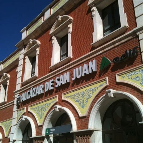 Car rental alcazar de san juan train station  The train from Seville to Alcázar de San Juan usually takes 5 hours 6 minutes on average to travel 205 miles (329 km), although the quickest services can take as little as 4 hours 2 minutes