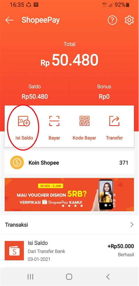 Cara isi saldo shopeepay lewat pulsa Untuk lebih simpelnya, kamu bisa mengisi saldo ShopeePay menggunakan smartphone yang kamu miliki