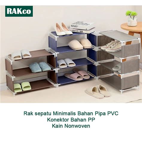 Cara memasang rak sepatu portable 5 susun  5,4RB Terjual