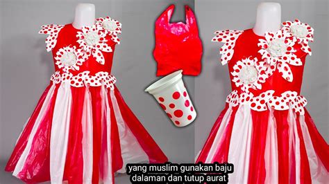 Cara membuat baju bodo dari kantong plastik  Terutama bagi kamu yang perempuan