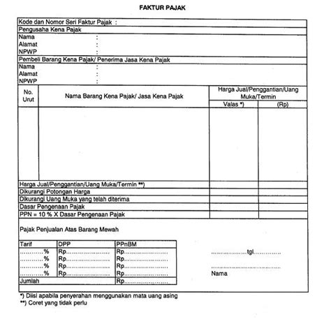 Cara membuat faktur pajak di excel Tata Cara Pengisian Keterangan Pembatalan Faktur Pajak