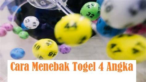 Cara menebak togel 4 angka sydney 1