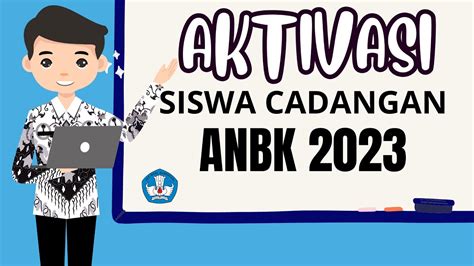 Cara mengaktifkan siswa cadangan anbk  Jumlah siswa SMP yang menjadi peserta maksimal 45 peserta inti dan 5 cadangan