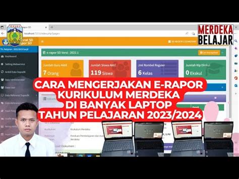 Cara mengerjakan e rapor dengan banyak laptop 09: 0