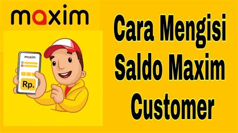 Cara mengisi saldo maxim driver  1