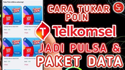 Cara menukar pulsa menjadi kuota telkomsel Selain itu, Telkomsel Points juga dapat ditukarkan dengan boost, kuota, dan saldo LinkAja