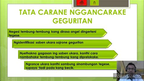 Cara nggancarake geguritan  Sapada ngemot 4 gatra utawa luwih (satu bait memuat 4 baris atau lebih)