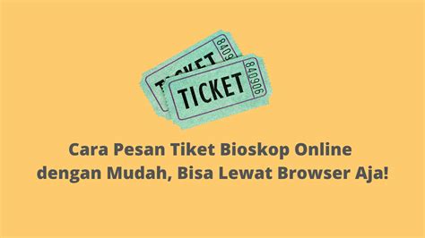 Cara pesan tiket moviplex online  Website ticket
