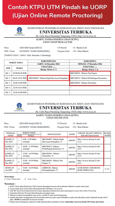 Cara pindah kampus ke ut  Pukul 23