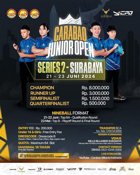 Carabao billiard surabaya  Kategori