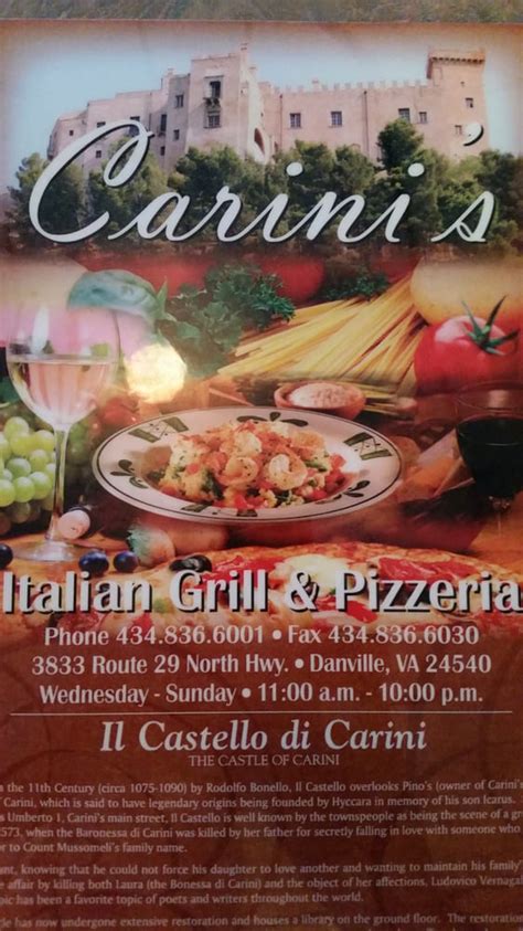 Carini's express italian food danville menu  Carini's Express Italian Food ($$) Pizza, Italian, Subs, Seafood, Steak