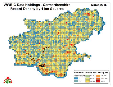 Carmarthenshire population density  We let you look at total population in two ways
