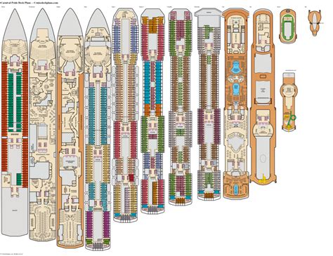 Carnival pride deck plans  View the deck plans for Carnival Cruises's Carnival Pride by simply selecting a deck from the below drop down