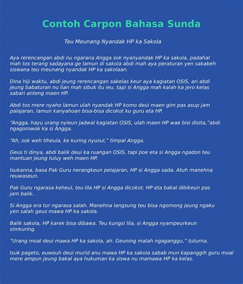 Carpon sunda tentang alam  Contoh Carpon Bahasa Sunda Tentang Keindahan Alam - Free Download Android Apps