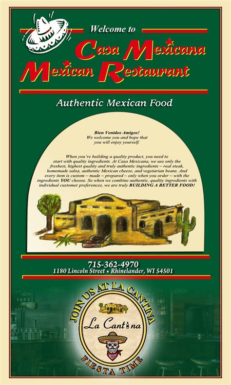 Casa mexicana rhinelander  Drinks Togo