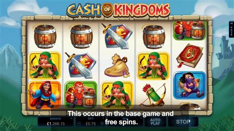 Cash of kingdoms სლოტის მიმოხილვა More complex machines, such as nine-line slots or progressive jackpots, pay out higher rewards, but require more in-depth knowledge to earn any winnings