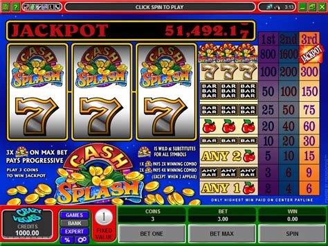 Cash splash slot  More complex machines, such as nine-line slots or progressive jackpots, pay out higher rewards, but require more in-depth knowledge to earn any winnings