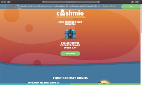 Cashmio sister sites  Cashmio Welcome Bonuses 29 Freebie spins and 50% cashmatch up to £875