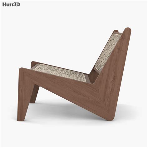 Cassina kangaroo chair 95 Wooden Chair 3D Model By CGHawk