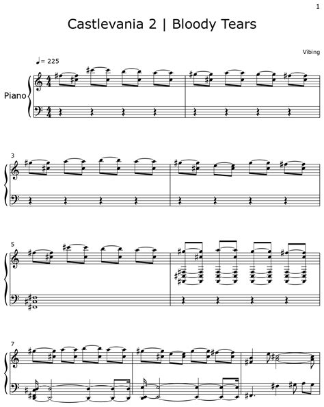 Castlevania bloody tears sheet music Castlevania 4 - Bloody Tears (Super Nintendo)Castlevania - Bloody Tears Tab Subscribe to Plus! Uninterrupted sync with original audio