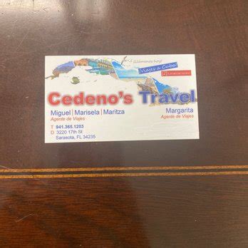 Cedeno's travel agency Cedeno's Travel Agency - FacebookCedeno's Travel Agency