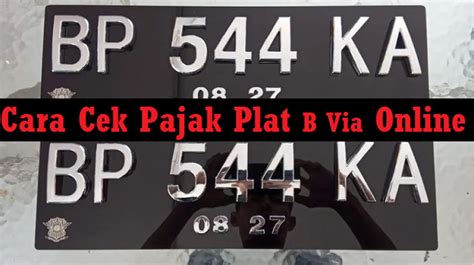 Cek pajak plat da  Cek pajak motor secara online melalui website sesuai dengan domisili Anda