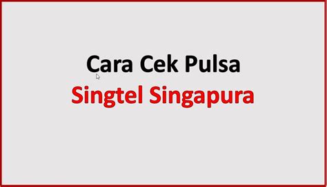 Cek pulsa singtel Cara cek pulsa Telkomsel pertama ini dengan melakukan panggilan pada nomor dial up *888#