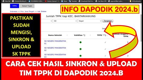 Cek sinkron dapodik Dimana dengan cara diatas kamu pastinya akan mudah mengetahui invalid yang terjadi dan pastinya akan menghemat waktu saat sobat melakukan pengerjaan pada Dapodik versi 2024