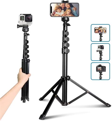 ATUMTEK Tripod Adapter for Mobile Phone Universal Holder for Smartphones  with 2 Cold Shoes and 1/4 Standard Screw, Rotates 360 ° and Tilts 180 °,  Compatible with All Phones 