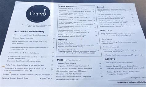 Cervo southbank menu  O haz una reservación ahora en uno de nuestros otros 3859 grandes restaurantes en Southbank