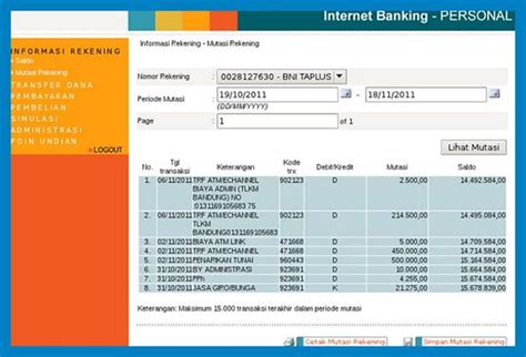 Cetak rekening koran bni online Cara Cetak Rekening Koran BRI melalui BRImo - dicoffeean