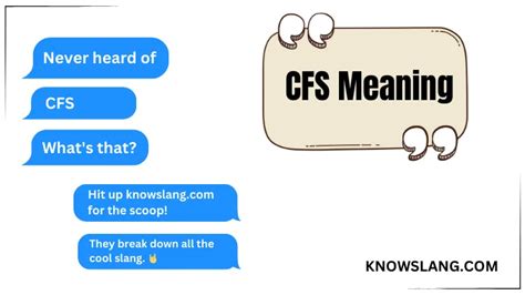Cfs meaning in sex  Vote