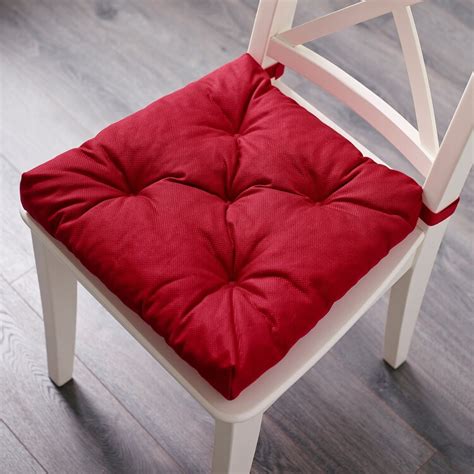 JUSTINA Chair pad, gray, 17/14x16x2 - IKEA