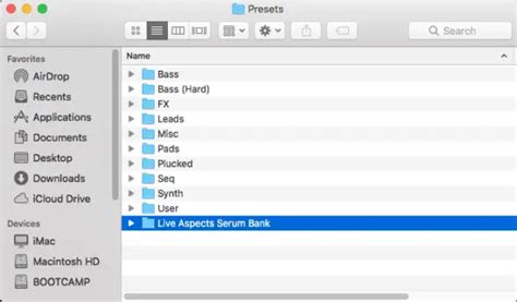 Change serum preset folder  In the last line there should be written down your Presets path