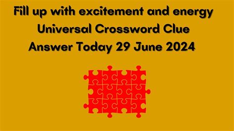 Characterised by a frenetic excitement crossword clue  We've listed any clues from our database that match your search for "Sudden feeling of excitement"