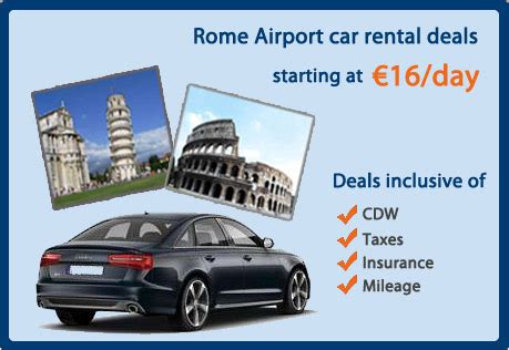 Cheap car rentals rome airport What is the cheapest car rental company to rent Skoda from in Rome Ciampino CIA Airport? You can enjoy a cheap Skoda rental in CIA Airport, Italy when booking with ECOVIA