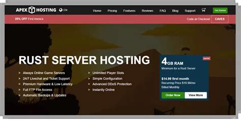 Cheapest rust server hosting  ChicagoServers
