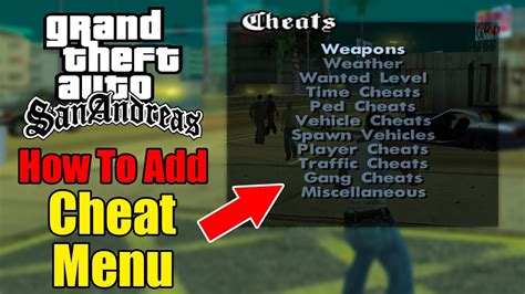 Cheat menu for gta san andreas gta garage  211