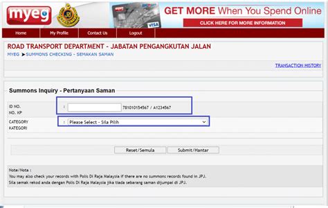Check summon pdrm without register  To use MyBayar Saman, you will need to go to the online portal (mybayar