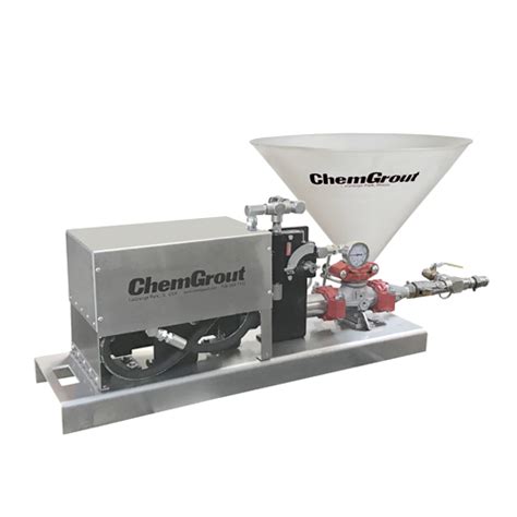 Chemgrout pump  The ChemGrout CG-550 Thin Mix series includes both skid and trailer mounted grouting equipment