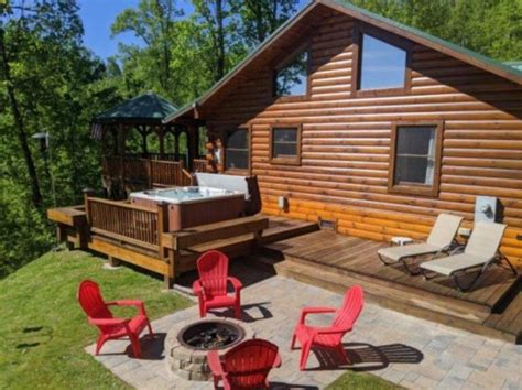 Cherokee cabin rentals with hot tubs  Sleeps 4 · 2 bedrooms · 1 bathroom