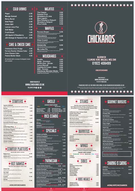 Chickaros wolverhampton menu <u> Allergy Information Read</u>