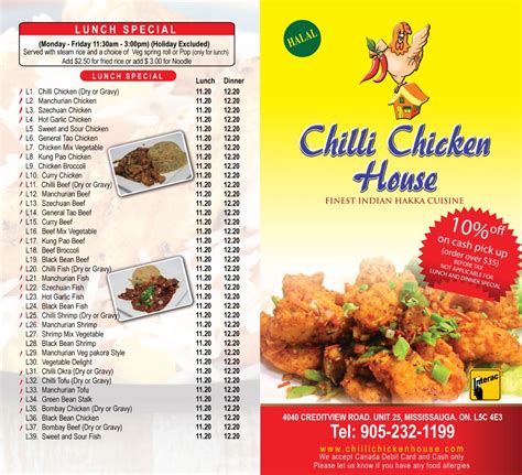 Chilli chicken house (cch)  91 reviews #76 of 1,120 Restaurants in Mississauga $$ - $$$ Chinese Asian