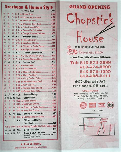 Chopstick house carshalton menu 95 Menu Lunch Menu Served from 1