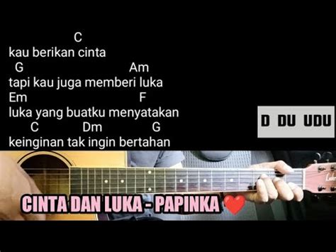 Chord cinta membawa luka Kunci Gitar Vanny Vabiola - Senyum Membalut Luka Chord Dasar