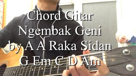 Chord dasar genio Bahkan, lagu ini juga cocok hanya dimainkan dengan gitar ukulele yang lebih mudah bagi pemula