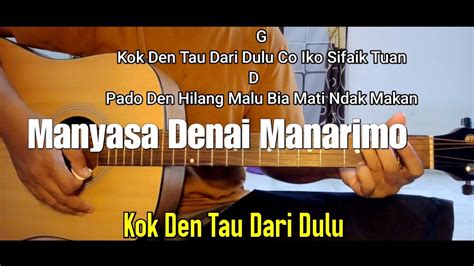 Chord den tau dari dulu  D G arus pukul beta tabale